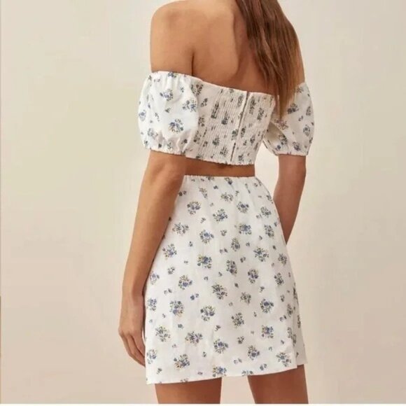 REFORMATION Emilia Linen Dress Size 2 - Picture 2 of 12